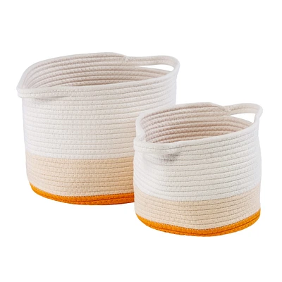 Honey Can Do Yellow Ombre Rope Storage Basket Set