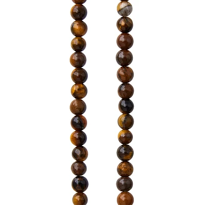 12 Pack: Tiger Eye Round Beads