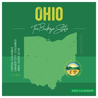 TF Publishing 2025 Home: Ohio Wall Calendar