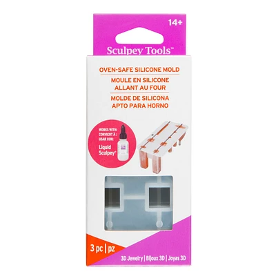 8 Pack: Sculpey Tools™ 3D Jewelry Oven-Safe Silicone Mold