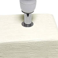 11.8" Simple Designs Stone Table Lamp