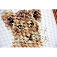 Alisa Animal Portraits Lion Cub Cross Stitch Kit