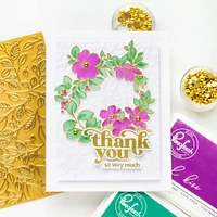 Pinkfresh Studio Lush Vines Hot Foil Plate