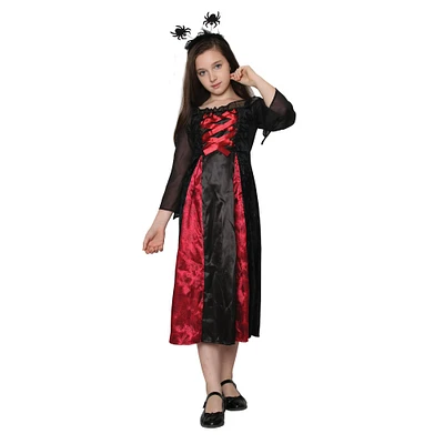 Red & Black Spider Princess Child Costume