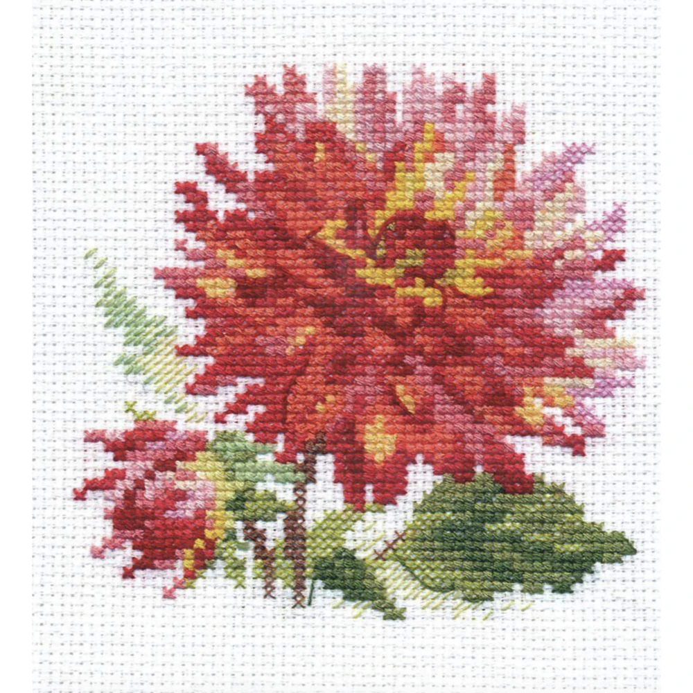 Alisa Dahlia Cross Stitch Kit