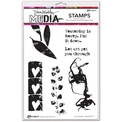 Dina Wakley Media Remarkable Cling Stamps