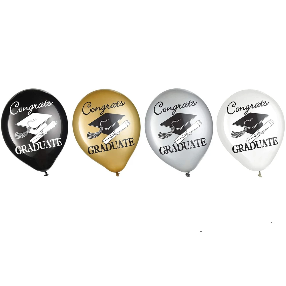 Congrats Graduate Graduation Balloons, 60ct.