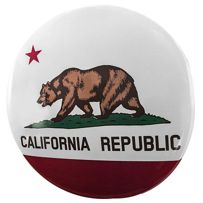 American Art Décor™ 15" California State Flag Dome Metal Sign