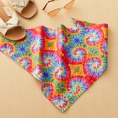 Tie-Dye Swirl Cotton Bandana by Make Market®