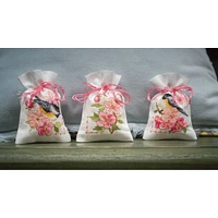 Vervaco Birds & Blossoms Counted Cross Stitch Sachet Bags Kit