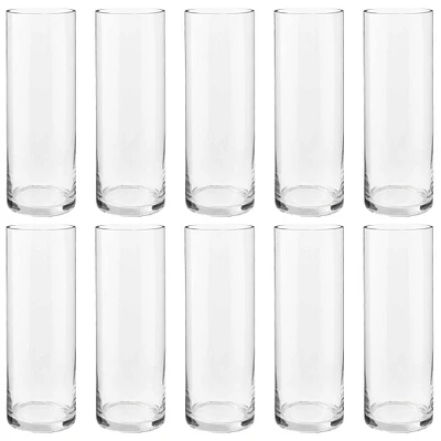 10 Pack: 15" Cylinder Glass Vase by Ashland™