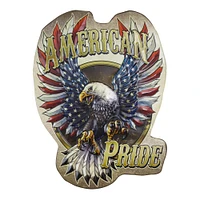 American Pride Embossed Metal Sign