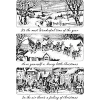 Stampers Anonymous Tim Holtz® Holiday Scenes Cling Stamps