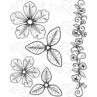 Heartfelt Creations® Large Classic Petunia Cling Stamps