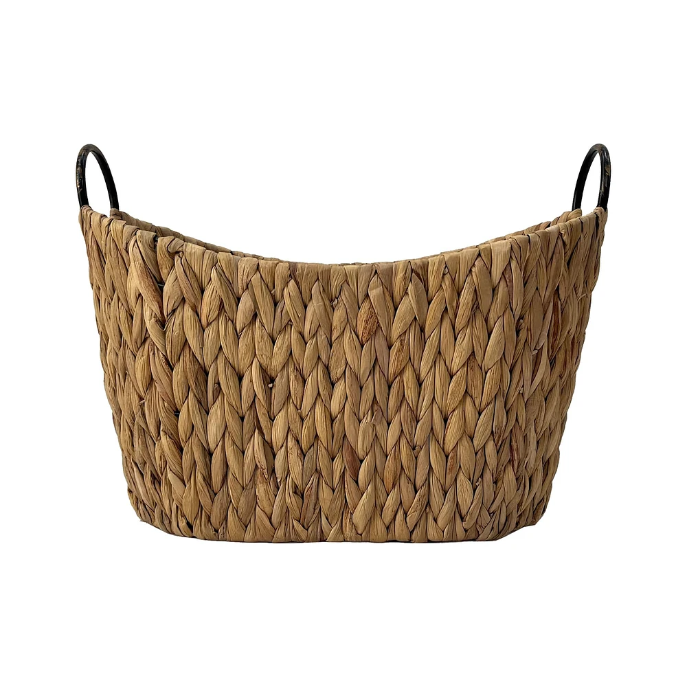 Large Water Hyacinth Basket with Handles by Ashland®