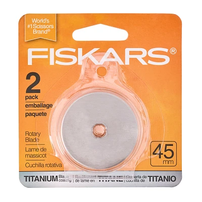 Fiskars® Titanium Straight Rotary Blade, 2ct.