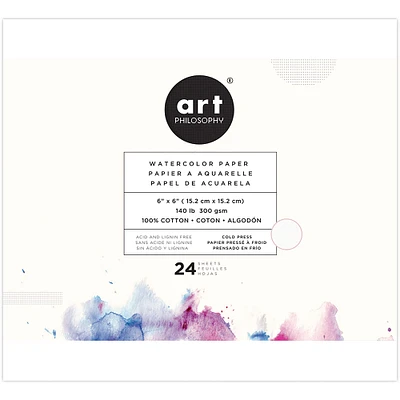 Prima® Marketing Art Philosophy Watercolor Paper Pad, 6" x 6"