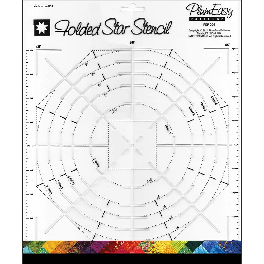 PlumEasy Patterns Folded Star Stencil