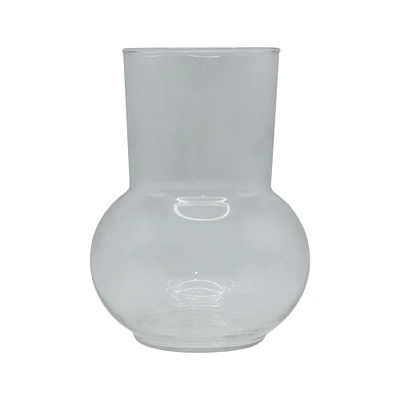 8" Clear Bubble Glass Vase by Ashland®