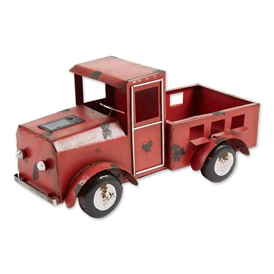 16" Red Truck Solar Light Planter