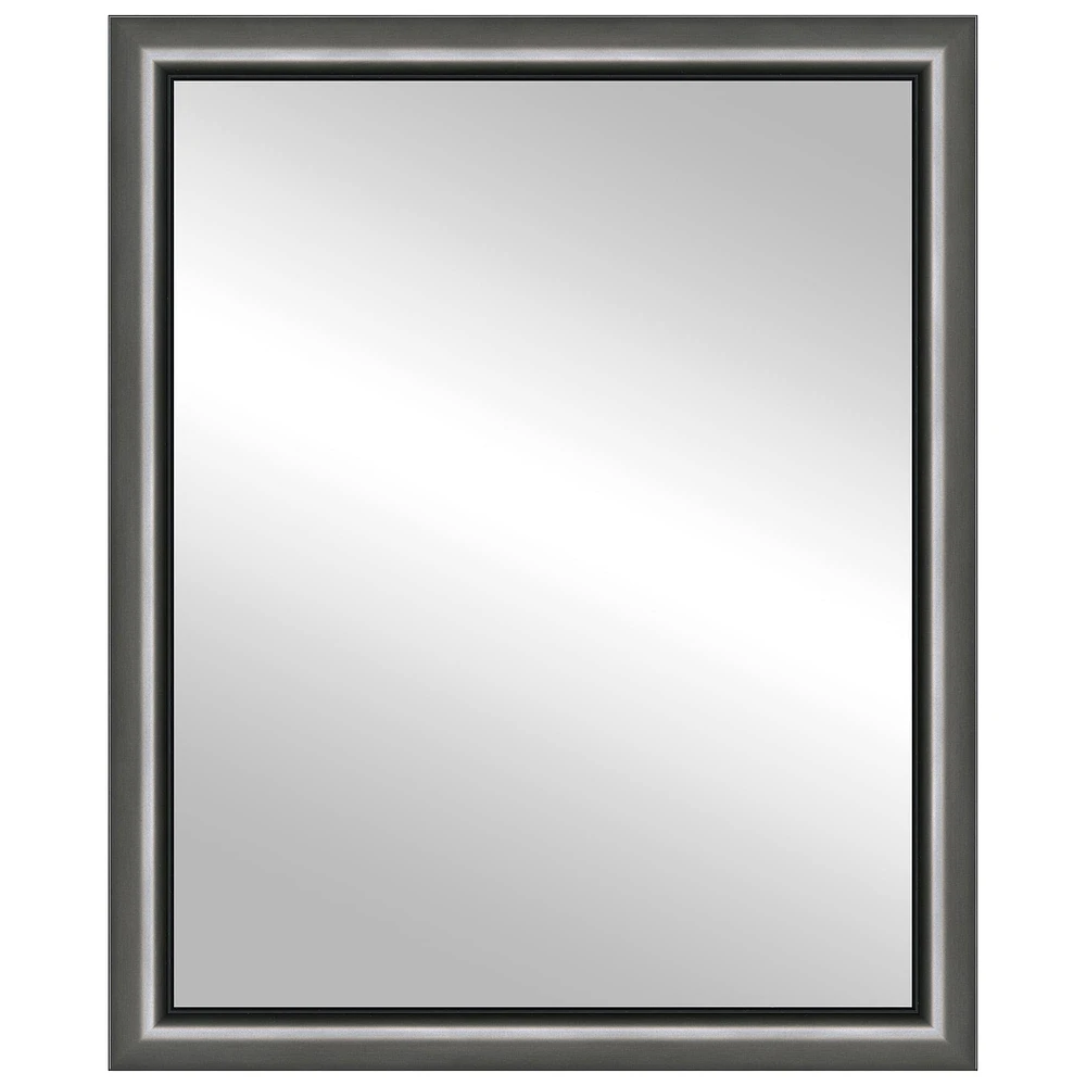 Timeless Frames® Cleo Pewter 24" x 30" Framed Mirror