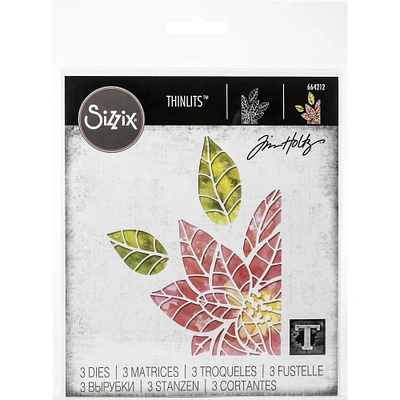 Sizzix® Thinlits® Poinsettia Pieces Die Set by Tim Holtz®