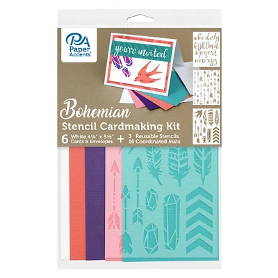 PA Paper™ Accents Bohemian Cardmaking Kit with Stencils