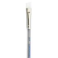 Connoisseur® White Taklon Short Handle Scrubber Brush, 0.38"