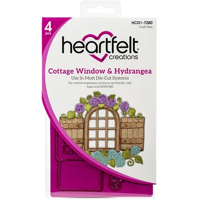 Heartfelt Creations® Cottage Window & Hydrangea Cut & Emboss Dies