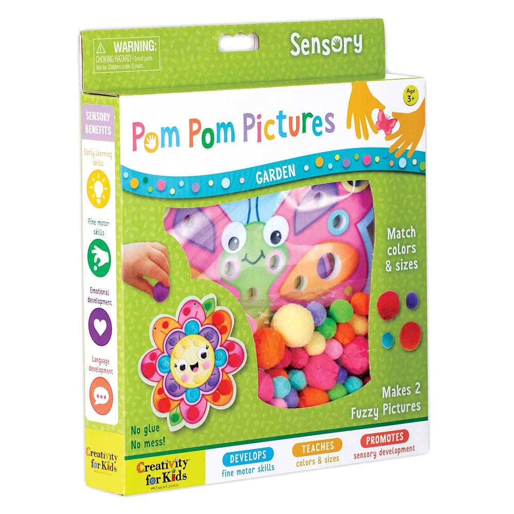 6 Pack: Creativity for Kids® Garden Pom Pom Pictures Kit