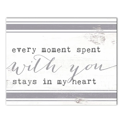 Every Moment Spent With You 11" x 14" Canvas Wall Art