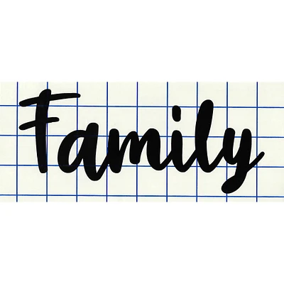 Leisure Arts® Vinyl Matte Black Family Decal