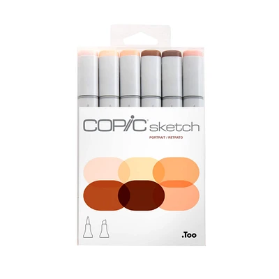 6 Packs: 6 ct. (36 total) Copic® Sketch Portrait Marker Set