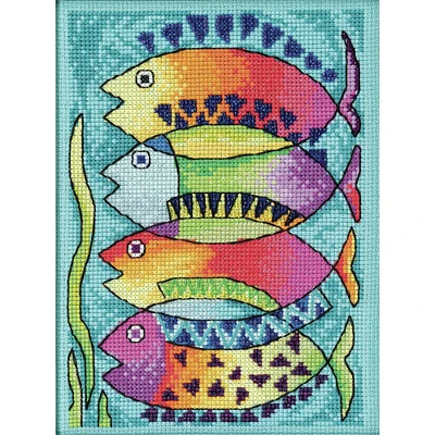 Mill Hill® Laurel Burch™ Peces Beaded Counted Cross Stitch Kit