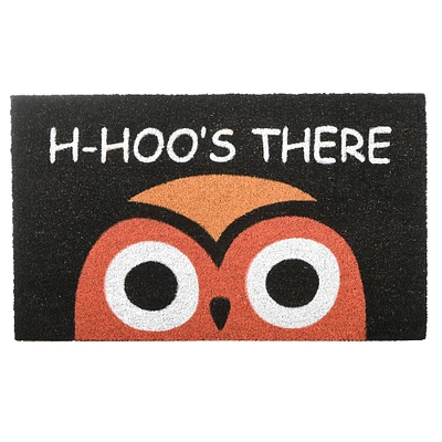 Owl Head Halloween Doormat