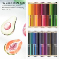 Arteza® Kids Colored Pencils, double sided, Set of 50 pcs
