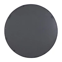 CosmoLiving by Cosmopolitan 36" Black Industrial Metal Wall Mirror