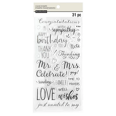 Phrases Clear Stamps by Recollections™