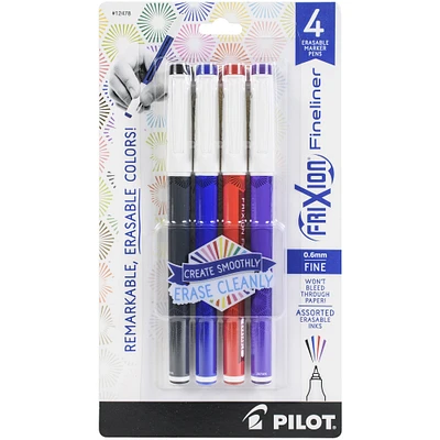 Pilot FriXion Fineliner Assorted Fine Point Erasable Marker Pen Set