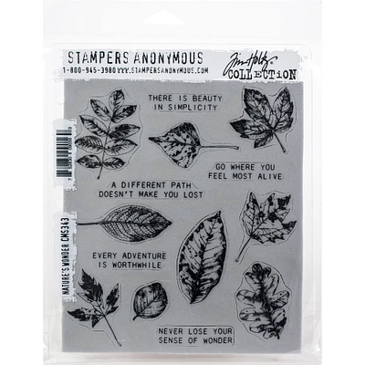 Stampers Anonymous Tim Holtz® Nature's Wonder Cling Stamps