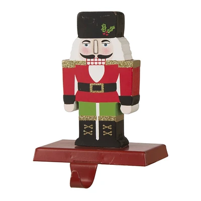 Glitzhome® 7" Nutcracker Stocking Holder