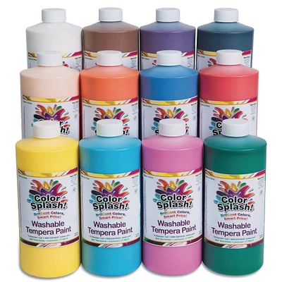Color Splash!® Washable Color Tempera Paint Set