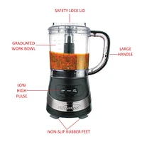 Brentwood Black 3 Cup Food Processor