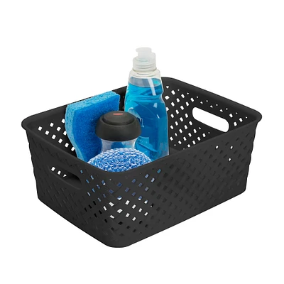 Simplify 10" Small Wicker Storage Bin