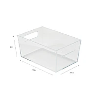 Simplify 9" Small Clear Storage Bin