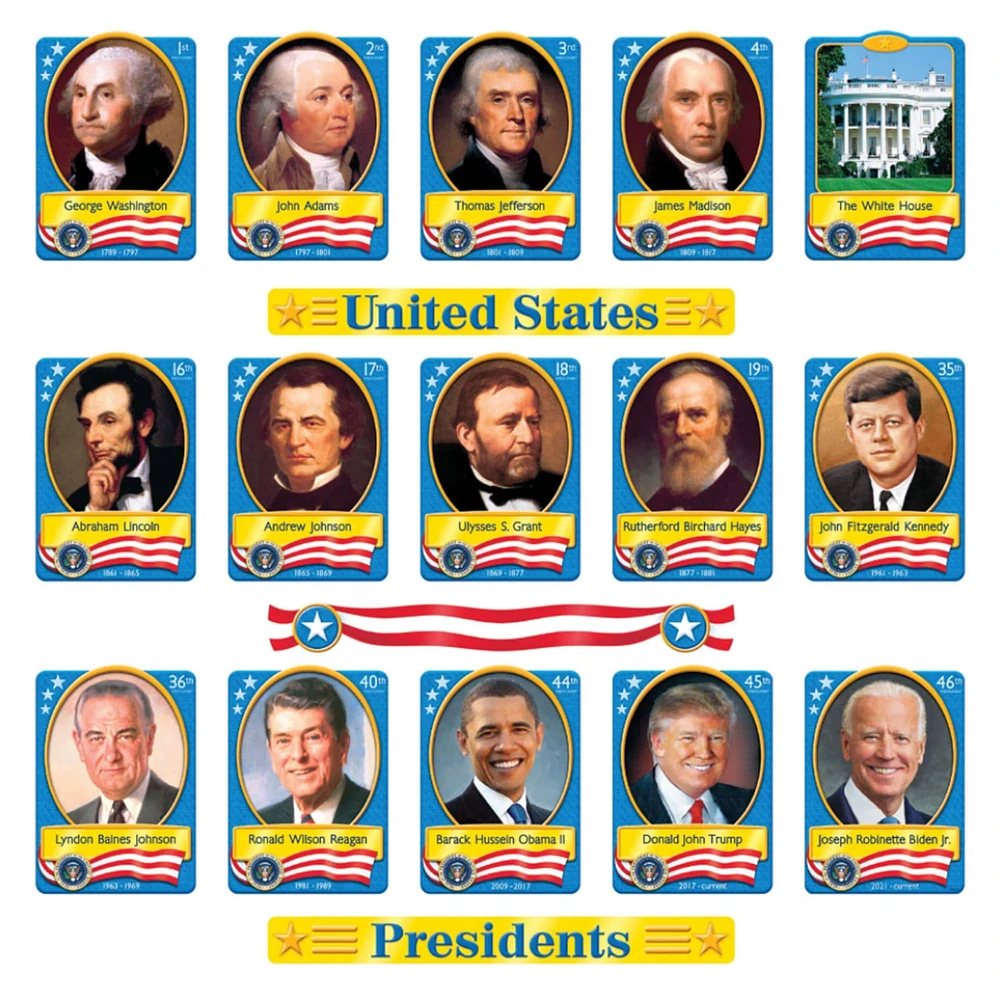 Trend Enterprises U.S. Presidents Bulletin Board Set