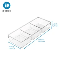 12 Pack: iDesign 3 Compartment Drawer Organizer