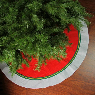 48" Christmas Traditions Cardinal Red Tree Skirt