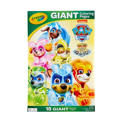 12 Packs: 18 ct. (216 total) Crayola® Paw Patrol® Giant Coloring Pages