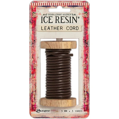 Ice Resin® 3yd. Dark Brown Leather Cording